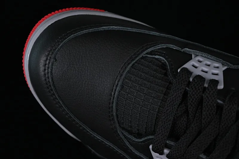 All categories Air Jordan Jordan series basketball shoes Air Jordan 4 LJR version Air Jordan 4 Retro "Bred Reimagined" AJ4 Joe 4 black red FV5029-006